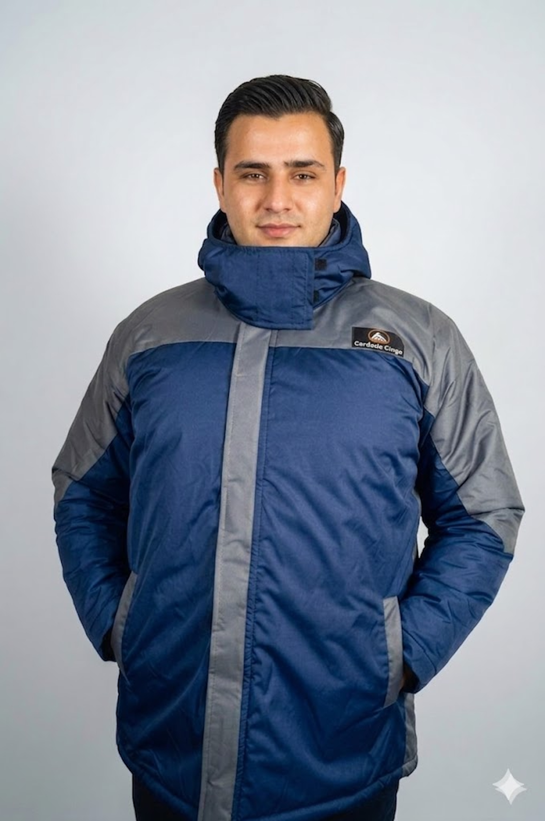 Parka de Plumas Azul